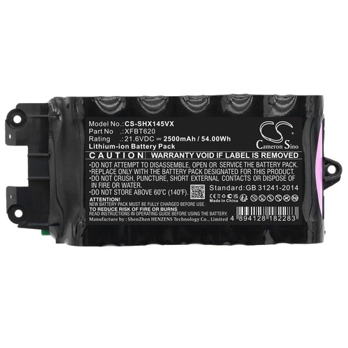 Battery for Shark XFBT620 IX140 IX140C IX140H IX141 IX141H IX142 IX143 IX144AMZ