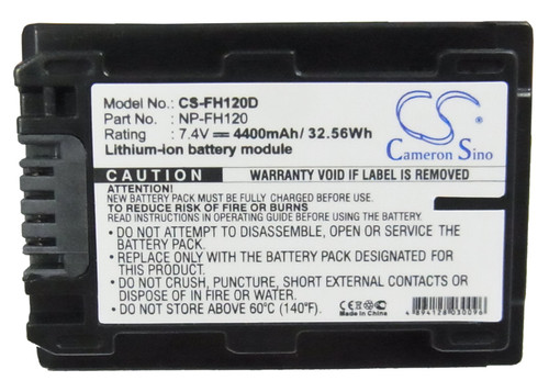 Battery for Sony NP-FH120 HDR-HC HDR-CX HDR-SR DCR-HC DCR-SR CX7 SR7 CX11 7.4V