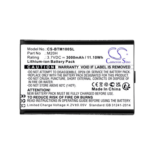 Battery for Smart Bro M20H Benteng M028AT M100 Pocket Wifi CS-BTM100SL Li-ion