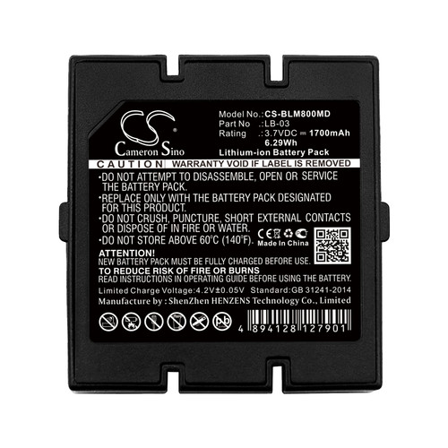 Battery for Biolight 12-100-0002 LB-03 Bolate Bollywood Acare M800 YK-8000C