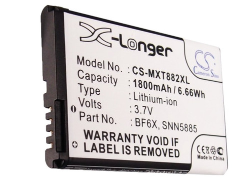 Battery for Motorola BF6X SNN5885 SNN5885A XT882 Droid 3 XT862 XT883 XT860 XT531