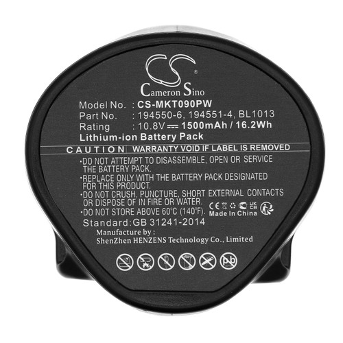 Battery for BL1013 BL1014 194550-6 194551-4 Makita ML100 CL100 DF030 DF330 TD090