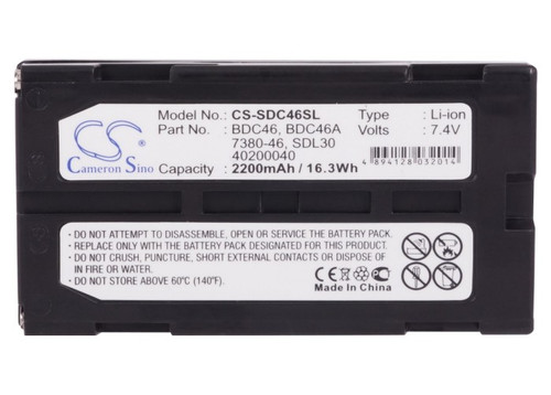 Battery for Sokkia 40200040 7380-46 BDC-46A GPS SET300 SET500 data collector Battery for Sokkia 40200040 7380-46 BDC-46A GPS SET300 SET500 data collector