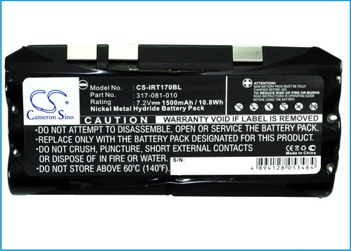Battery for Intermec 317-081-010 317-081-030 DT1700 RT1700 RT1710 T1700 1500mAh