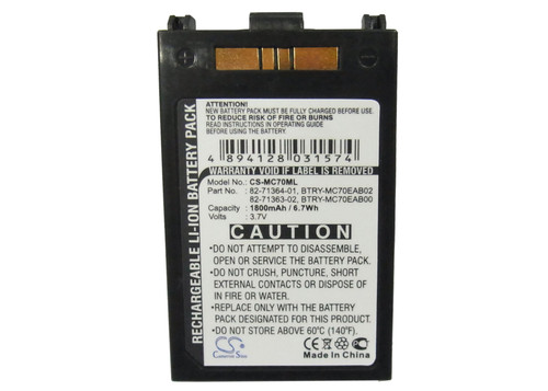 Battery for Symbol 82-71363-02 82-71364-01 MC70 MC7004 MC7090 MC75 MC7506 MC7596