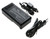 Battery Charger for 16650 17335 17500 17650 25500 26650 AA AAA w/Euro Cord + Car