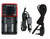 Battery Charger for 10440 13450 16340 18350 18490 18500 AA AAAw/UK Cord + Car
