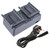 Battery Charger for Canon 580EX MR-14EX MT-24EX LC-E4 LP-E4 LP-E4N w/UK Cord