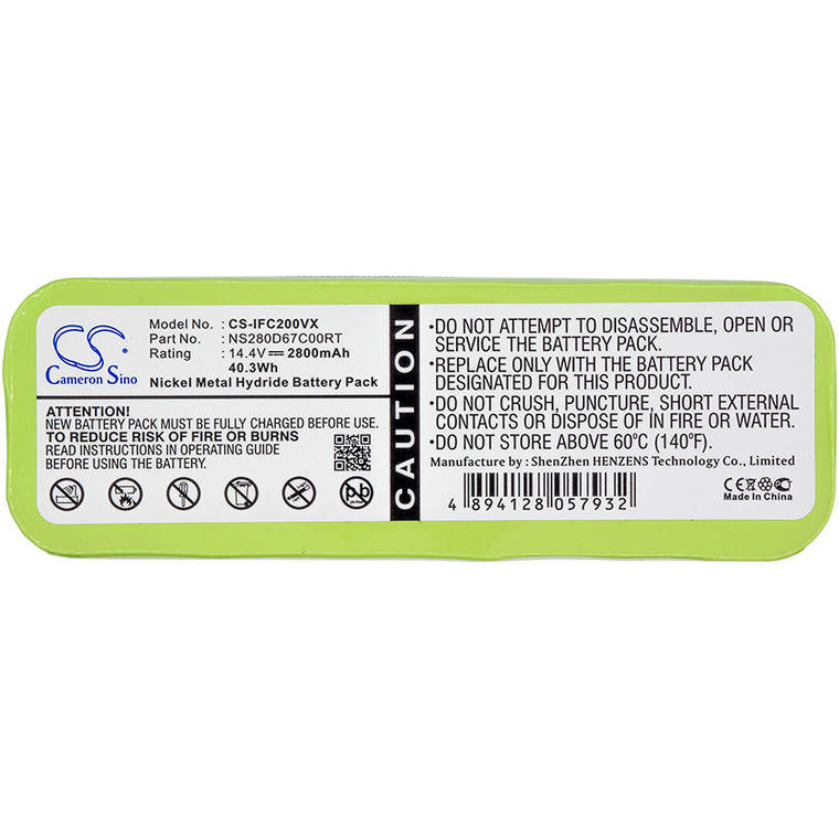 Battery for Aircraftvacuums Pilot Lux Zen CleanMate Infinuvo 365 NS280D67C00RT