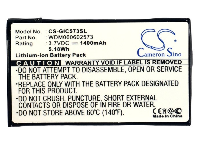 RAID Controller Battery for Gigabyte WDM060602573 GC-RAMDISK 1.1 1.2 i-RAM 1.4Ah