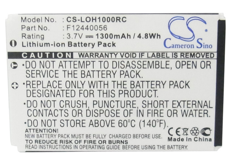 Battery for Logitech 190582-0000 C-LR65 C-RL65 Harmony 1000 Remote 1100i 915