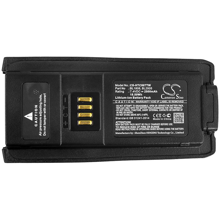 Two-Way Radio Battery for HYT BL1806 Hytera BL2505 PT580 PT580H Plus 2500mAh