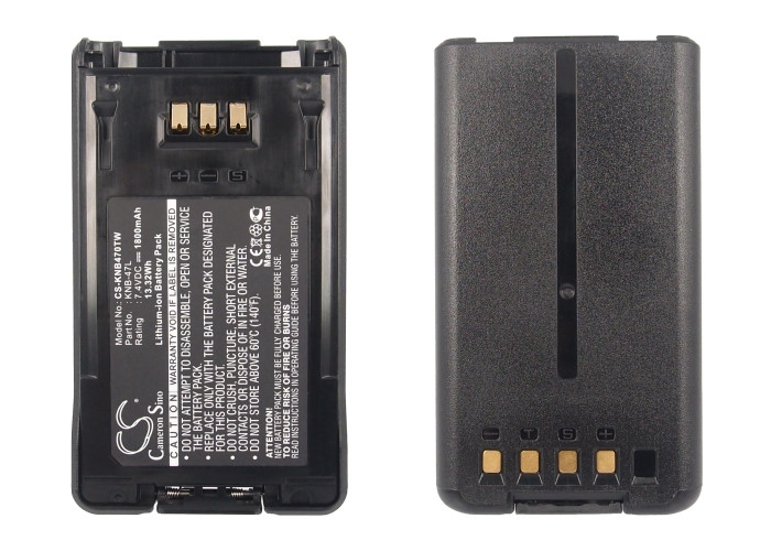 Battery for KENWOOD KNB-47L KNB-48L KNB-50NC NX-200 NX-300 TK-2180 TK-3320 1.8Ah