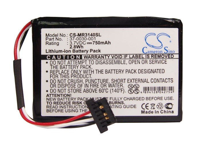 GPS Navigation Battery for Magellan 37-0030-001 Maestro 3140 CS-MR3140SL 750mAh