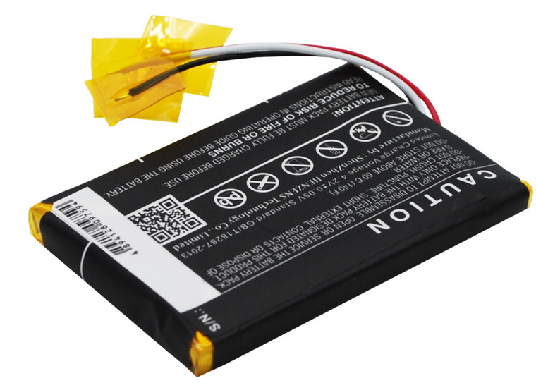 Battery for Prestigio PL613450 1S1P GeoVision 5850HDDVR GPS Navigation 1100mAh