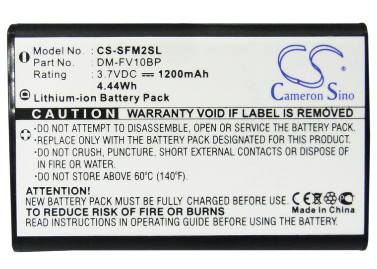 Battery for JNC Govideo PVP4040 SSF-M2 SSF-M20 DM-FV10BP DM-Tech DM-AV10 1200mAh