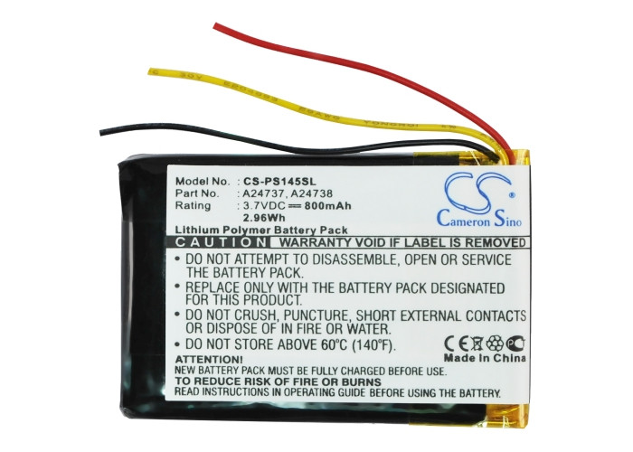Battery for Philips GoGear SA6037 SA6044 SA6045 SA6087 SA6145 A24737 A24738 NEW