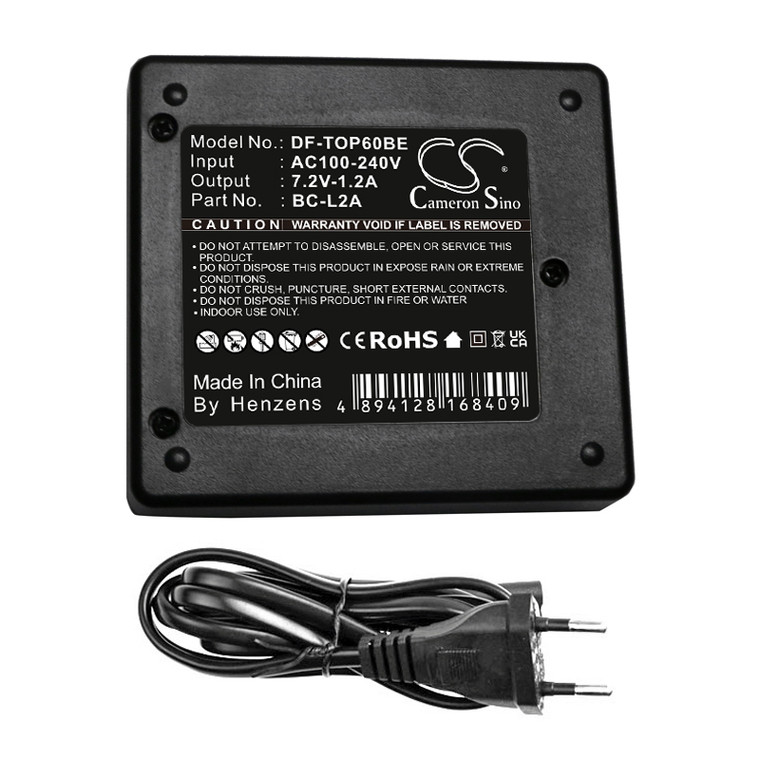 Dual Battery Charger for Topcon Pentax DA020F BC-L2A BDC-58 BDC-70 DL30 EuroPlug