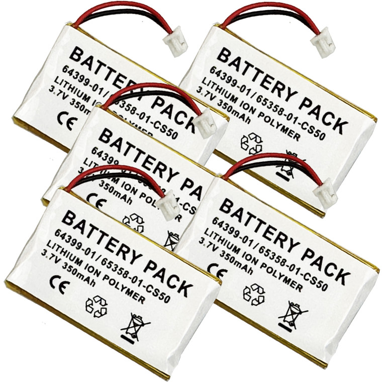 5 Pack Battery Plantronics CS50 CS55 HL10 Headsets