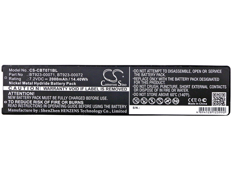 Battery for Cattron Theimeg Handy Control II III TC100 Laird BT923-00071 00072