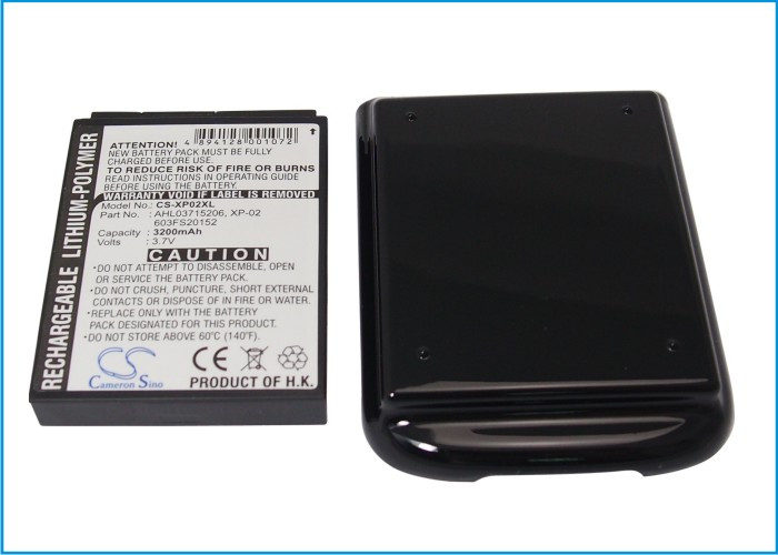 XL Battery for O2 XDA Atom XP-02 Pocket PC PDA CS-XP02XL 3.7v 2700mAh w/Cover