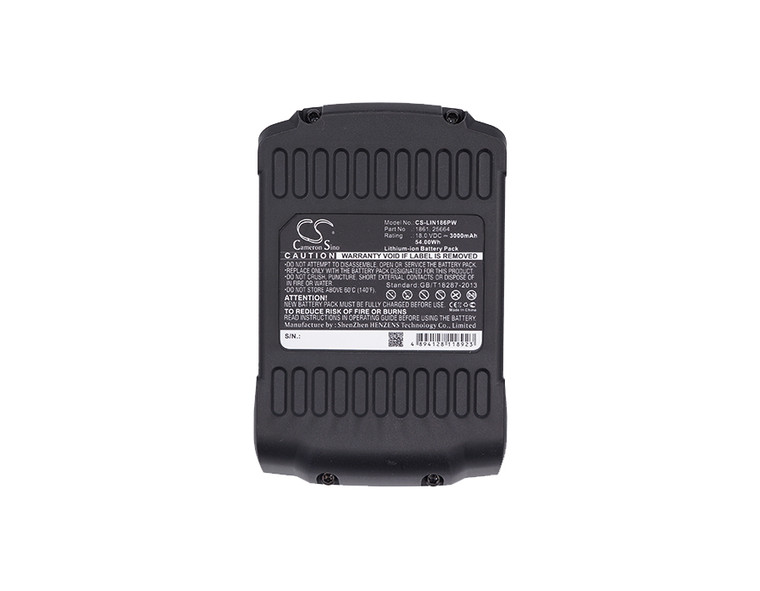 Battery for Lincoln LIN-1862 LIN-1864 PowerLuber Grease Gun 1861 25664 18v 3.0Ah