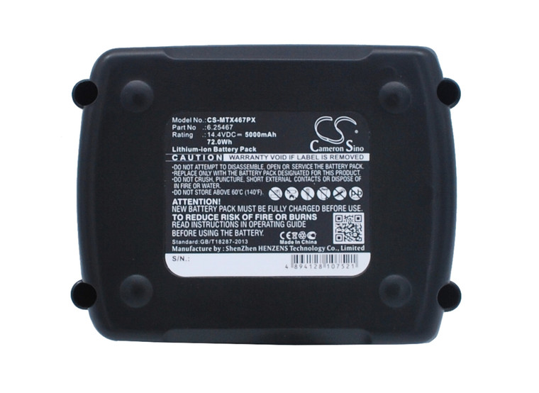 Battery for Metabo ULA RC SSW SSD BS 14.4 LTX Impuls LT 6.25454 6.25467 C98116
