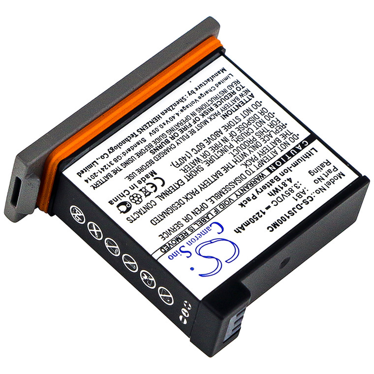 Battery for DJI Osmo Action cam AB1 Camera CS-DJS100MC 3.85v 1250mAh 4.81Wh
