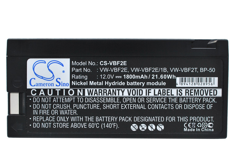 Battery for Panasonic BP-50 AG-B20P CANON CV-T60 BP-30 BP-30A BP-31 BP-32 BP-100