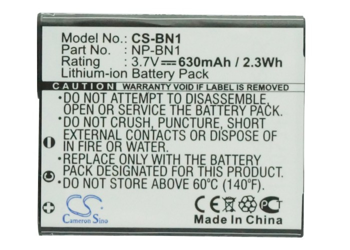 Battery for Sony DSC-TX100 DSC-TF1 TX10 DSC-W350 DSC-WX9 DSC-QX30 NP-BN NP-BN1