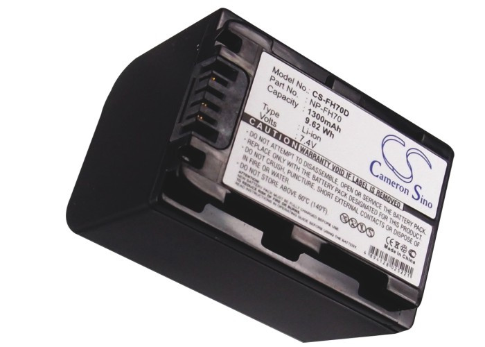 Battery for Sony HDR-SR5 HDR-TG1 HDR-UX5 HDR-UX7 NP-FH70 1300mAh Fully Decoded