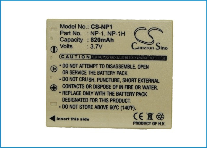 Battery for MINOLTA Dimage X1 MBH-NP-1 NP-1 NP-1H Camera CS-NP1 3.7v 820mAh