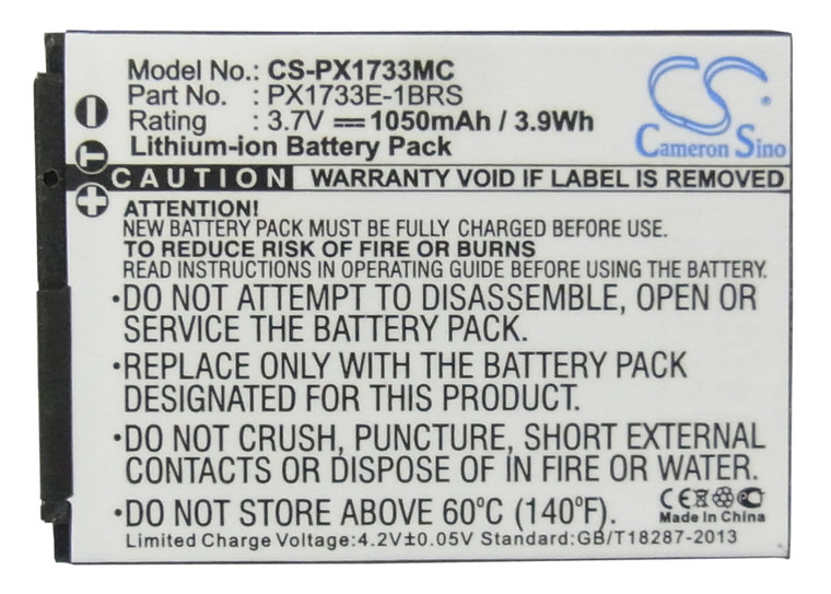 Battery for Toshiba Camileo S30 HD PA3893U-1CAM 084-07042L-073 PX1733 PX1733U