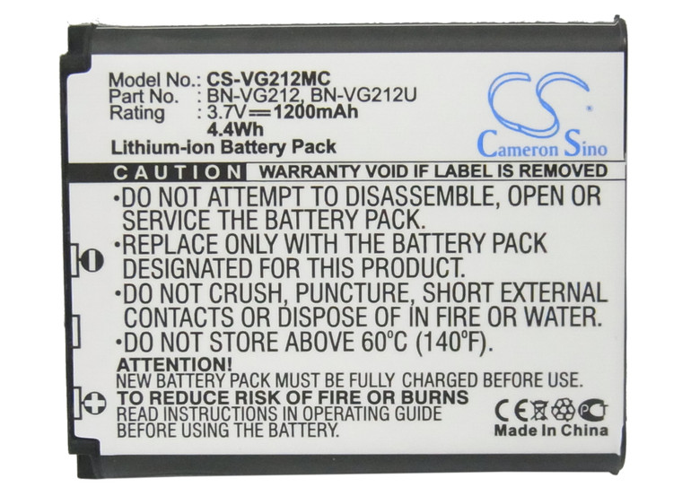 Battery for JVC GZ-V590 GZ-V700 GZ-V500 GZ-VX715 BN-VG212 BN-VG212U BN-VG212USM