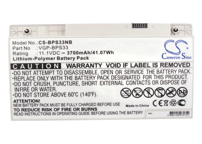 Battery for Sony SVT-14 SVT-14118CC SVT14118CCS SVT-15 SVT-1511M1E VGP-BPS33