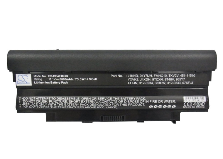 Battery for DELL 1445 Inspiron 13R 15R 17R N500D 3750 J1KND 04YRJH 312-1201 P10F