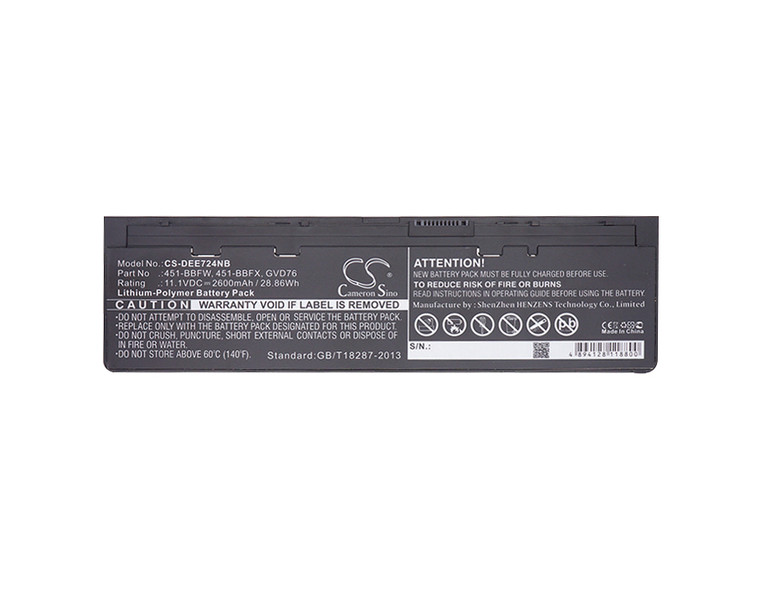 Battery for DELL Latitude 12-7000 E7240 E7250 451-BBFX 9C26T F3G33 GVD76 HJ8KP