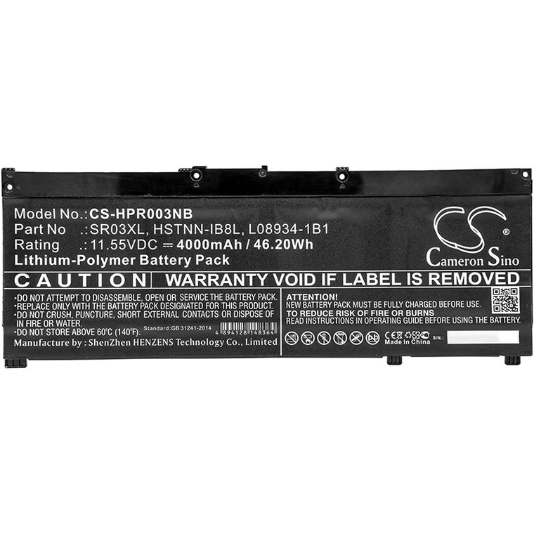 Battery for HP Envy x360 15-cn0000 X360 HSTNN-IB8L L08855-855 L08934-1B1 SR03XL