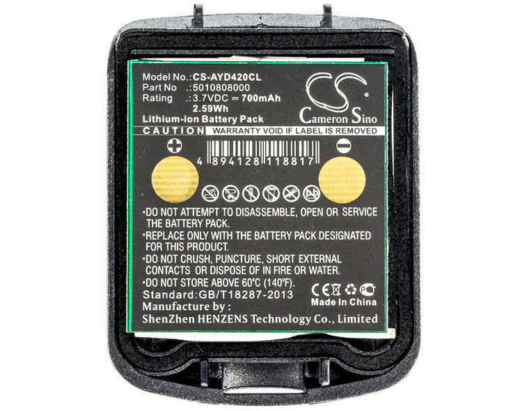 Battery for Avaya IH4 FC4 Tennovis Mobilteil IP65 5010808000 5010808030 700mAh