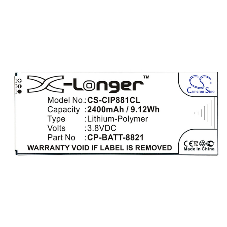 Battery for Cisco 8800 CP-BATT-8821 GP-S10-374192-010H CS-CIP881CL 2400mAh