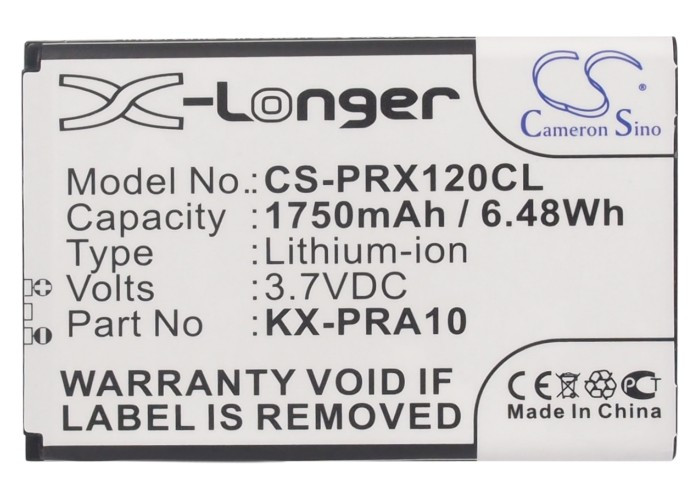 Battery for Panasonic KX-PRX110 KX-PRX110GW KX-PRX120GW PRX150GW KX-PRA10 1750mA