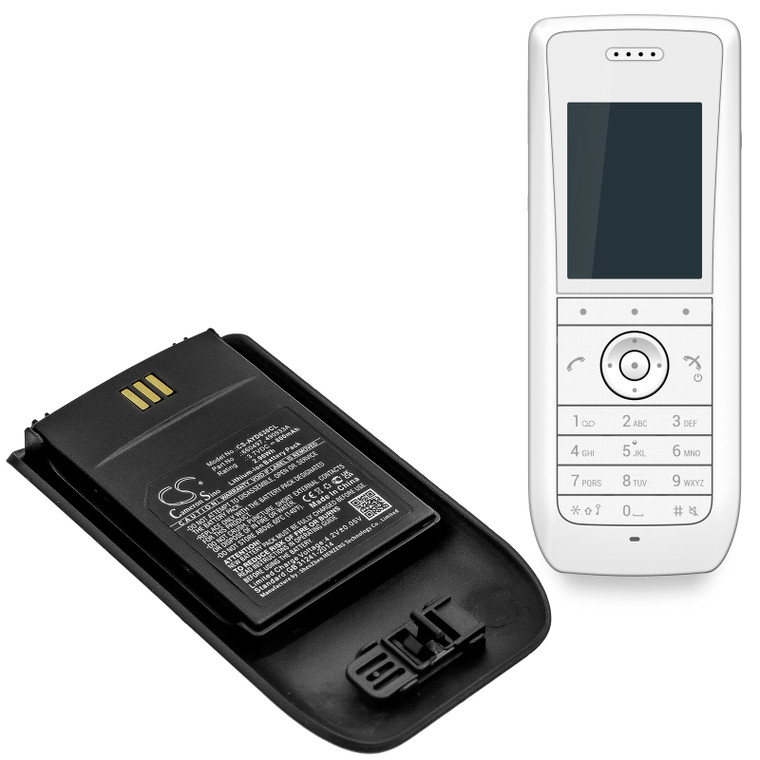 Battery for Ascom D63 DECT 3735 DH7 Mitel 5614 490933A 660497 CS-AYD630CL Phone