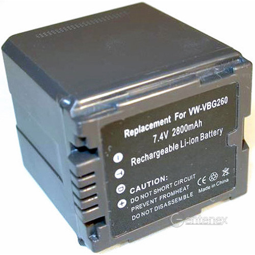High-Capacity Battery for Panasonic VW-VBG260