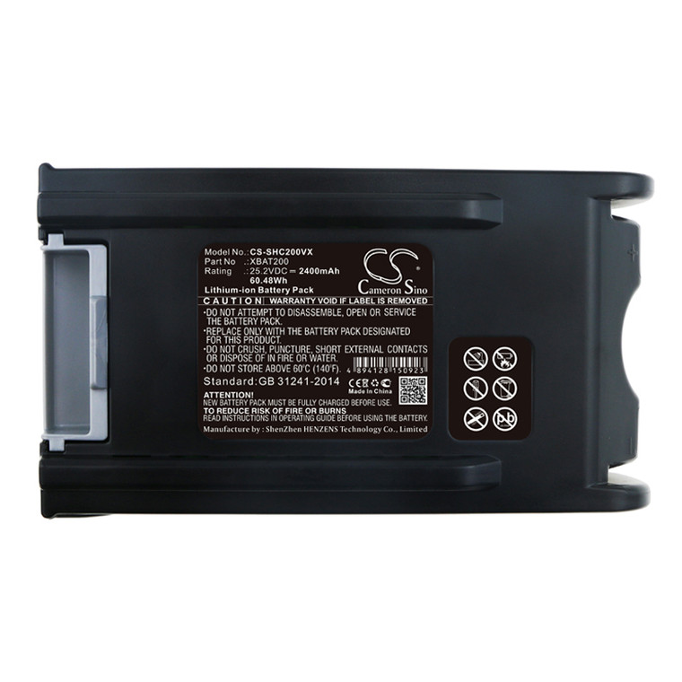Battery for Shark IC205 IF202 IF203Q IF205 IONFlex 2X DuoClean XBAT200 2400mAh