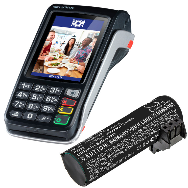 Battery for Ingenico Move 5000 5000F 5000s F12432566 F26402376 CS-IMV500SL