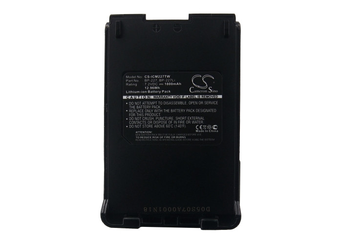 Battery for Icom IC-E85 IC-F50 IC-F50V IC-F60 IC-F60V BJ-193 BJ-265 BP-227