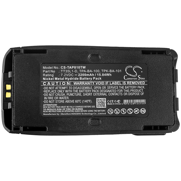 Battery for Tait TP8100 TP8115 TP9300 TPA-BA-100 TPK-BA-100 TT35L1-D 2200mAh