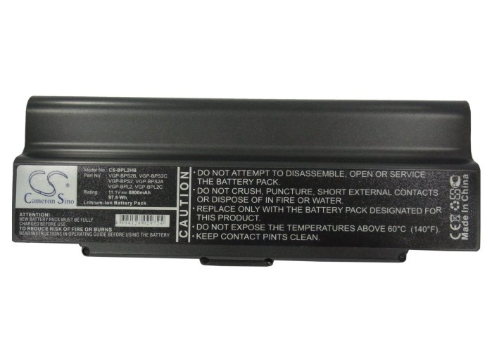 Battery for Sony VAIO VGN-S360 VGP-BPL2 VGP-BPL2C VGP-BPS2 VGP-BPS2A VGP-BPS2B