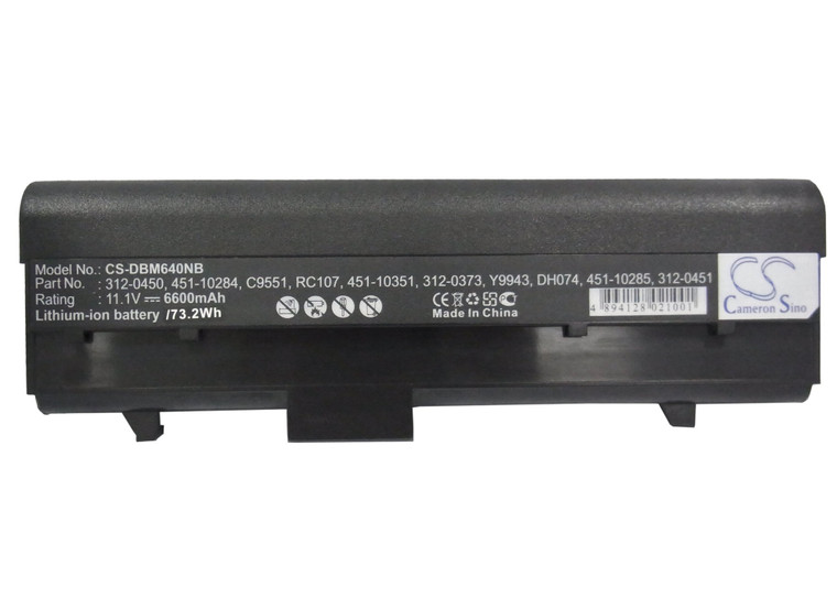 Battery for DELL Inspiron 630M 640M E1405 PP19L XPS M140 312-0373 CC156 6600mAh
