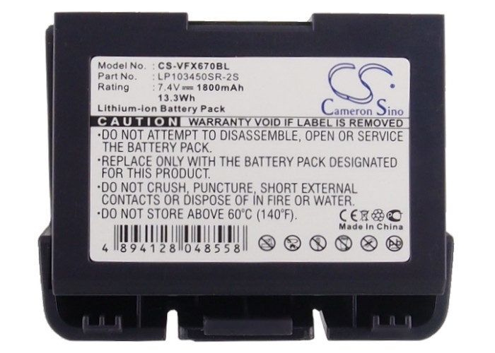 Battery for VeriFone VX520 VX670 vx670 24016-01-R LP103450SR-2S CS-VFX670BL